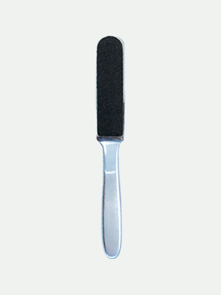 Satin Edge Stainless Steel Foot File with 40 Replacement Pads