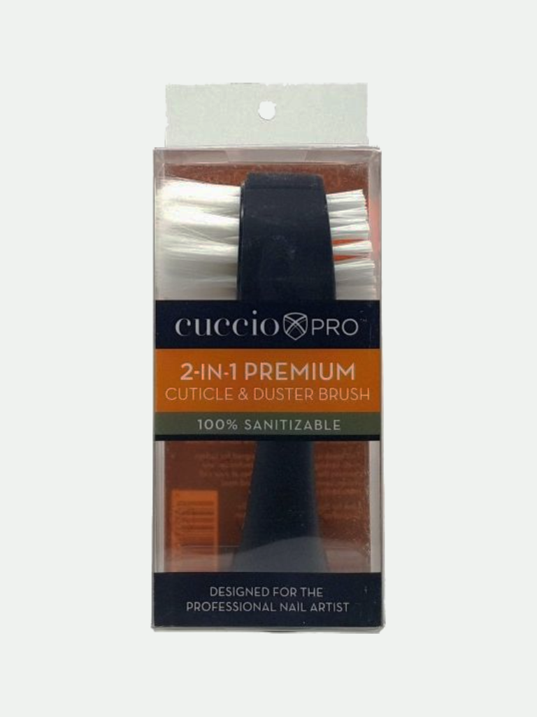 Cuccio Pro 2-In-1 Premium Cuticle & Duster Brush
