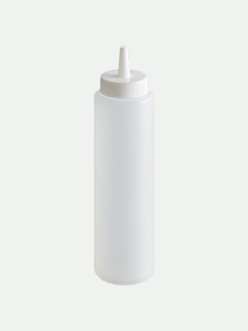 Cylinder Plastic Bottle, 8 oz