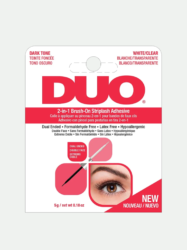 DUO Adhesives, 2-in-1 Brush On Clear & Dark Adhesive