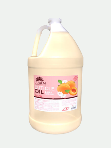 La Palm Cuticle Oil Peach With Aloe Vera & Vitamin E, One Gallon