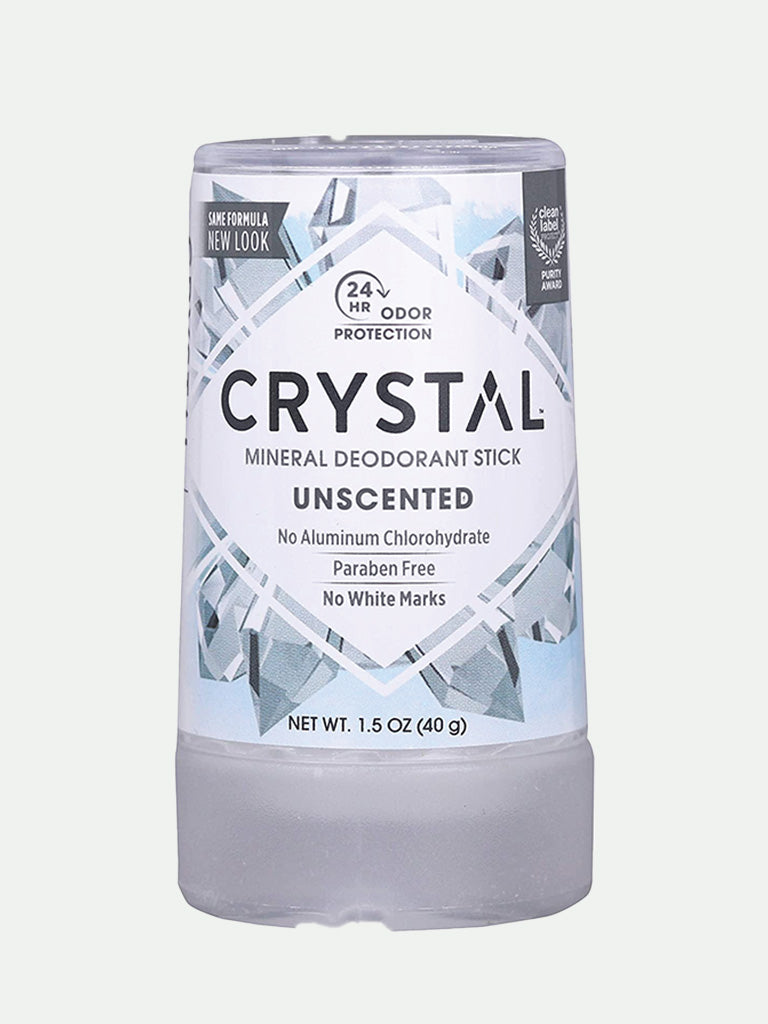 Crystal Mineral Body Deodorant Travel Stick, Unscented 1.5 oz.