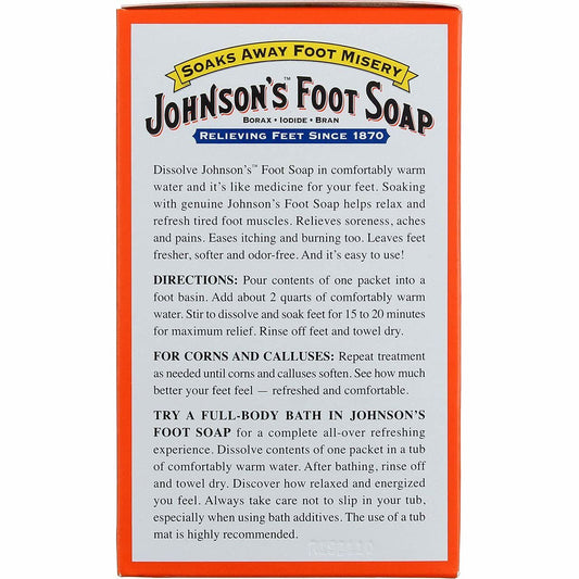 Johnson's Foot Soap Powder, 8 Packets
