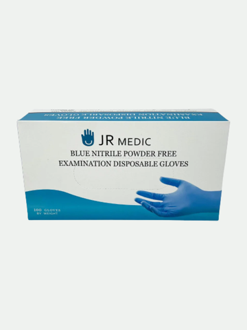 JR Medic Exam Powder Free disposable Gloves- Large, 100 count