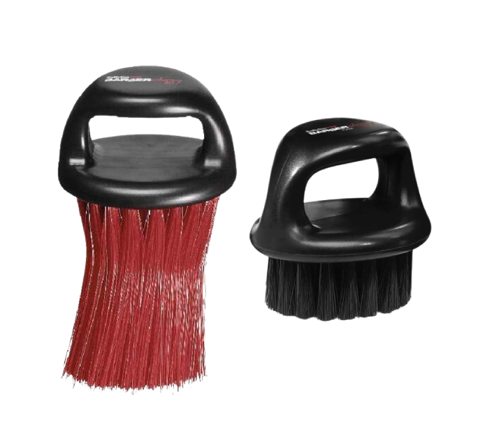 BabylissPRO Neck Duster Knuckle BLK + Babyliss Fade Brush. Pick Any Colors