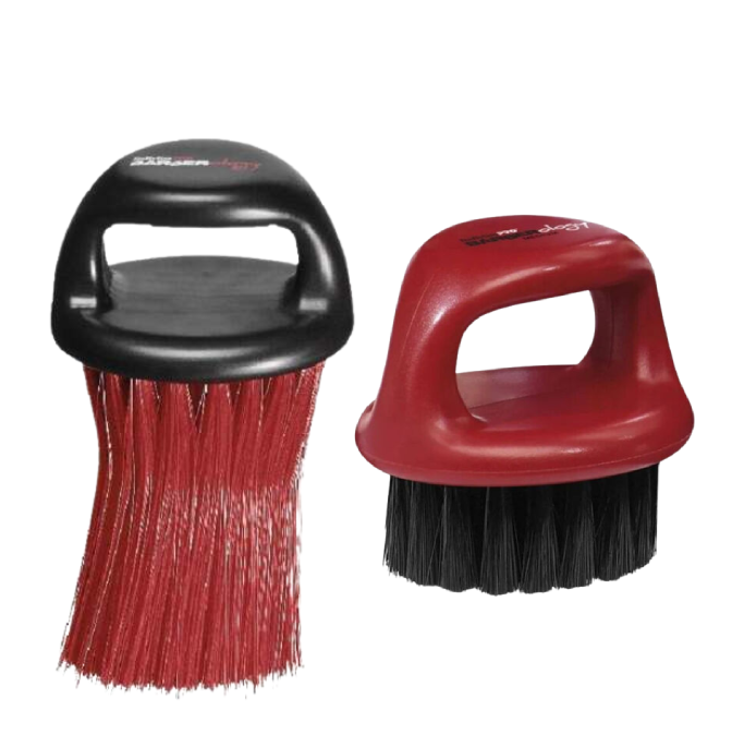 BabylissPRO Neck Duster Knuckle BLK + Babyliss Fade Brush. Pick Any Colors