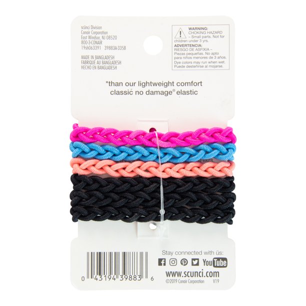 Scunci No Damage 3x Stronger Elastic Hair Ties